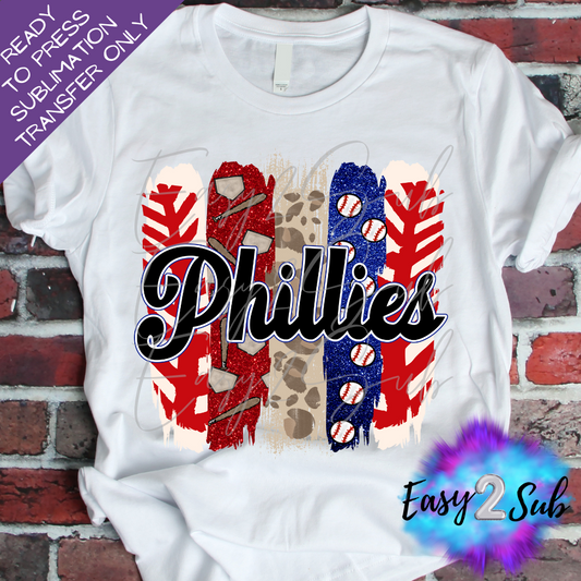 Phillies Sublimation Transfer Print, Ready To Press Sublimation Transfer, Image transfer, T-Shirt Transfer Sheet