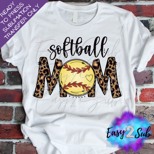 Softball Mom 3 Sublimation Transfer Print, Ready To Press Sublimation Transfer, Image transfer, T-Shirt Transfer Sheet