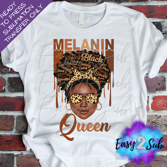 Melanin Queen Sublimation Transfer Print, Ready To Press Sublimation Transfer, Image transfer, T-Shirt Transfer Sheet