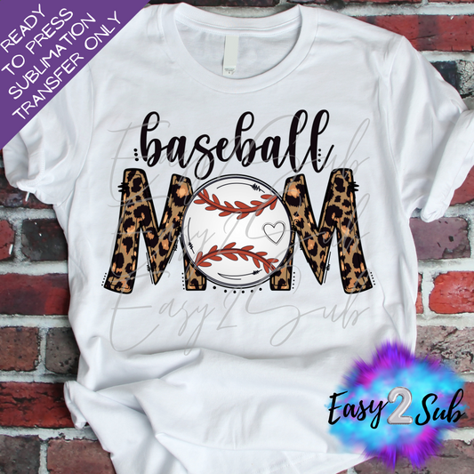 Baseball Mom 3 Sublimation Transfer Print, Ready To Press Sublimation Transfer, Image transfer, T-Shirt Transfer Sheet