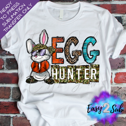 Egg Hunter 3 Easter Sublimation Transfer Print, Ready To Press Sublimation Transfer, Image transfer, T-Shirt Transfer Sheet