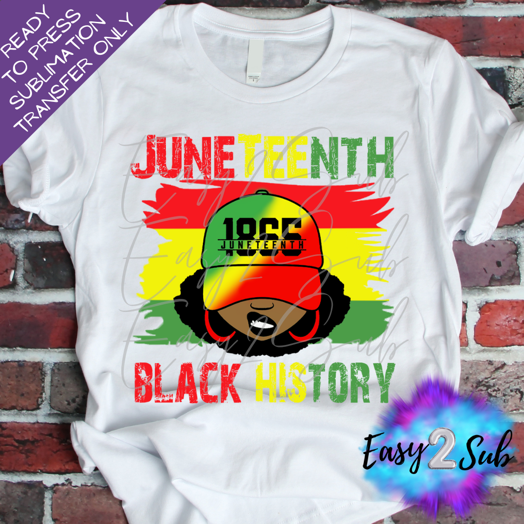 Juneteenth Black History Sublimation Transfer Print, Ready To Press Sublimation Transfer, Image transfer, T-Shirt Transfer Sheet