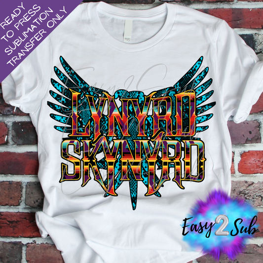 Lynyrd Skynyrd Rock Band Sublimation Transfer Print, Ready To Press Sublimation Transfer, Image transfer, T-Shirt Transfer Sheet