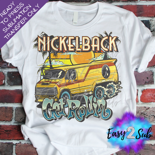 Nickelback Rock Band Sublimation Transfer Print, Ready To Press Sublimation Transfer, Image transfer, T-Shirt Transfer Sheet