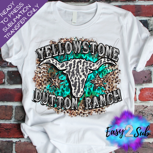 Yellowstone Dutton Ranch 3 Sublimation Transfer Print, Ready To Press Sublimation Transfer, Image transfer, T-Shirt Transfer Sheet