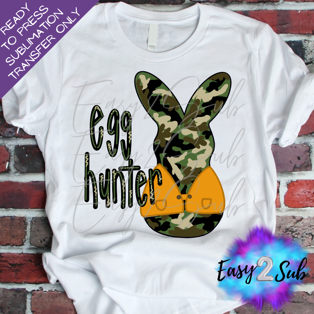 Egg Hunter Easter Sublimation Transfer Print, Ready To Press Sublimation Transfer, Image transfer, T-Shirt Transfer Sheet