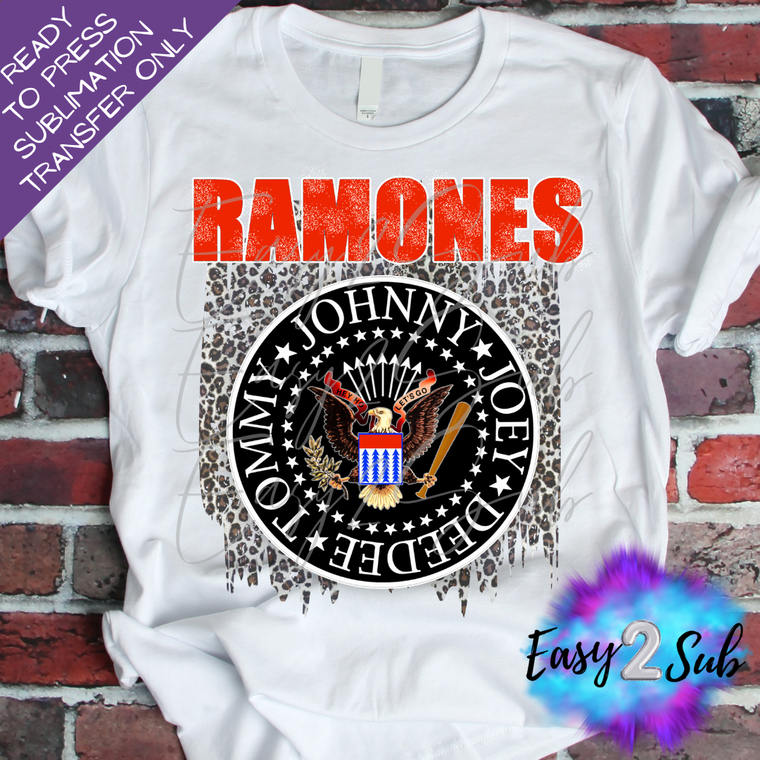 Ramones Rock Band Sublimation Transfer Print, Ready To Press Sublimation Transfer, Image transfer, T-Shirt Transfer Sheet