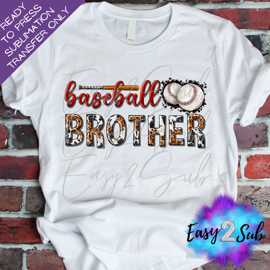 Baseball Brother Sublimation Transfer Print, Ready To Press Sublimation Transfer, Image transfer, T-Shirt Transfer Sheet