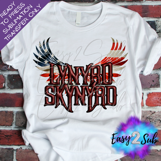 Lynyrd Skynyrd 2 Rock Band Sublimation Transfer Print, Ready To Press Sublimation Transfer, Image transfer, T-Shirt Transfer Sheet