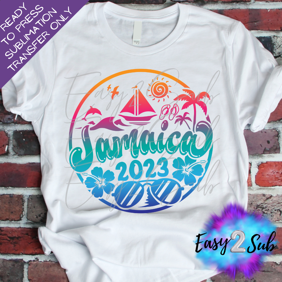 Jamaica 2023 Sublimation Transfer Print, Ready To Press Sublimation Transfer, Image transfer, T-Shirt Transfer Sheet