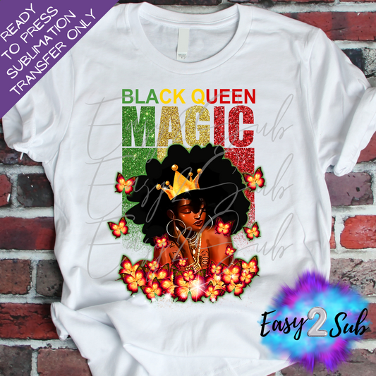 Black Queen Magic Sublimation Transfer Print, Ready To Press Sublimation Transfer, Image transfer, T-Shirt Transfer Sheet