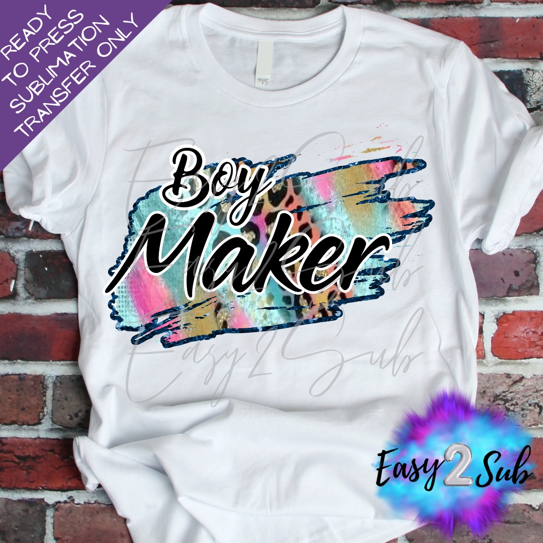 Boy Maker Sublimation Transfer Print, Ready To Press Sublimation Transfer, Image transfer, T-Shirt Transfer Sheet