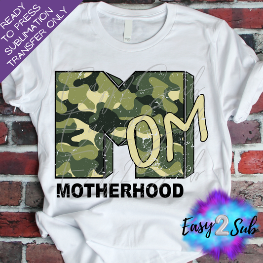 Motherhood Camouflage Sublimation Transfer Print, Ready To Press Sublimation Transfer, Image transfer, T-Shirt Transfer Sheet