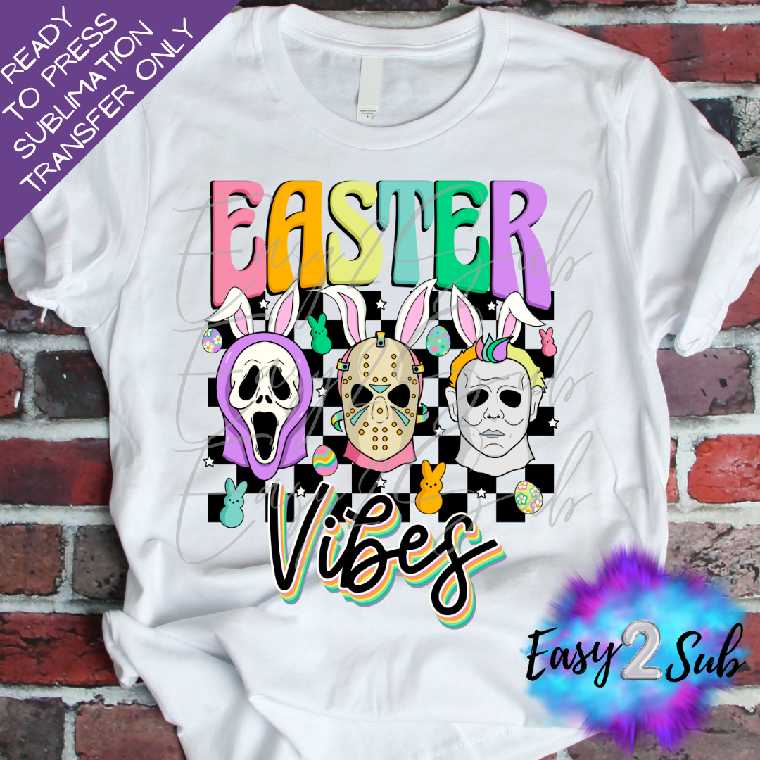 Easter Vibes 3 Sublimation Transfer Print, Ready To Press Sublimation Transfer, Image transfer, T-Shirt Transfer Sheet