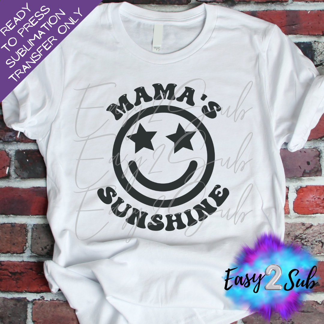 Mama's Sunshine Sublimation Transfer Print, Ready To Press Sublimation Transfer, Image transfer, T-Shirt Transfer Sheet