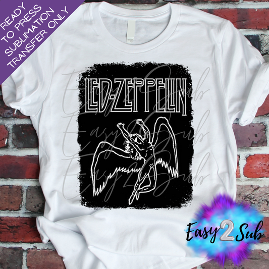 Led Zeppelin Sublimation Transfer Print, Ready To Press Sublimation Transfer, Image transfer, T-Shirt Transfer Sheet