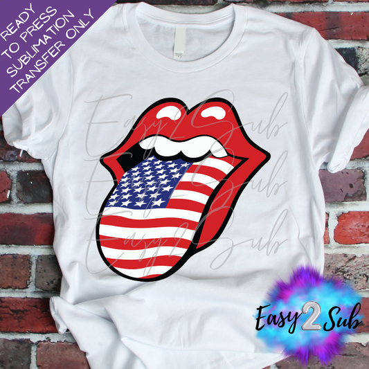 American Tongue Sublimation Transfer Print, Ready To Press Sublimation Transfer, Image transfer, T-Shirt Transfer Sheet