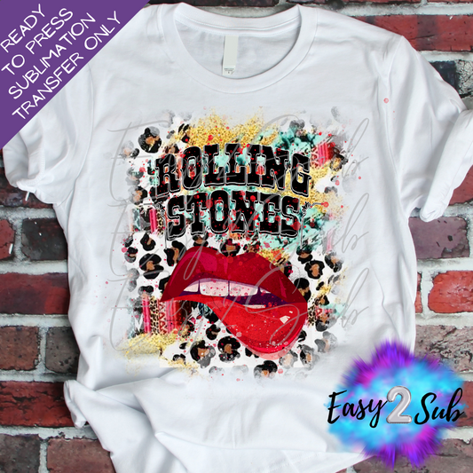 Rolling Stones Rock Band Sublimation Transfer Print, Ready To Press Sublimation Transfer, Image transfer, T-Shirt Transfer Sheet