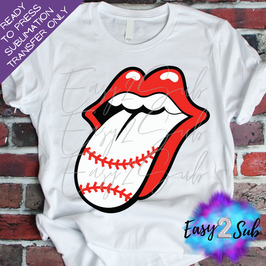 Baseball Tongue Sublimation Transfer Print, Ready To Press Sublimation Transfer, Image transfer, T-Shirt Transfer Sheet