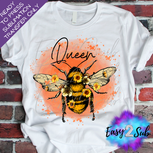 Queen Bee 2 Sublimation Transfer Print, Ready To Press Sublimation Transfer, Image transfer, T-Shirt Transfer Sheet