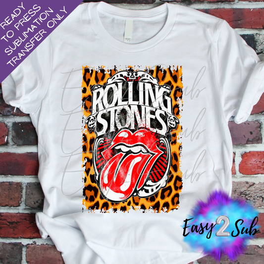 Rolling Stones 2 Rock Band Sublimation Transfer Print, Ready To Press Sublimation Transfer, Image transfer, T-Shirt Transfer Sheet