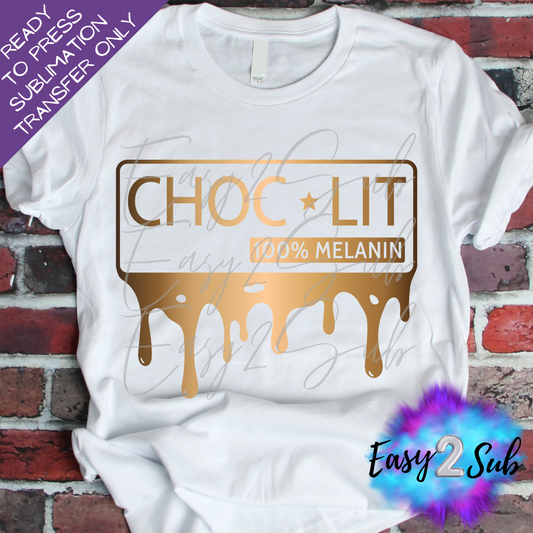 Choc Lit 100% Melanin Sublimation Transfer Print, Ready To Press Sublimation Transfer, Image transfer, T-Shirt Transfer Sheet