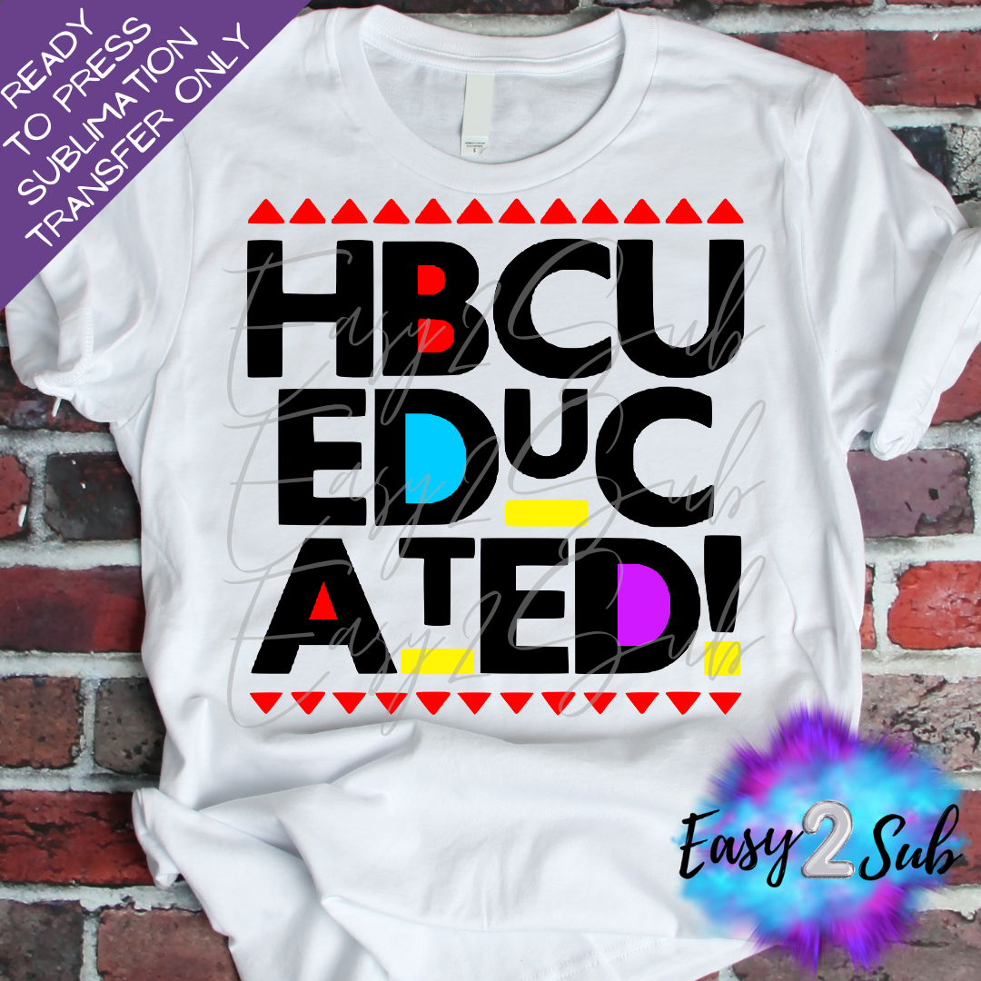 HBCU Sublimation Transfer Print, Ready To Press Sublimation Transfer, Image transfer, T-Shirt Transfer Sheet