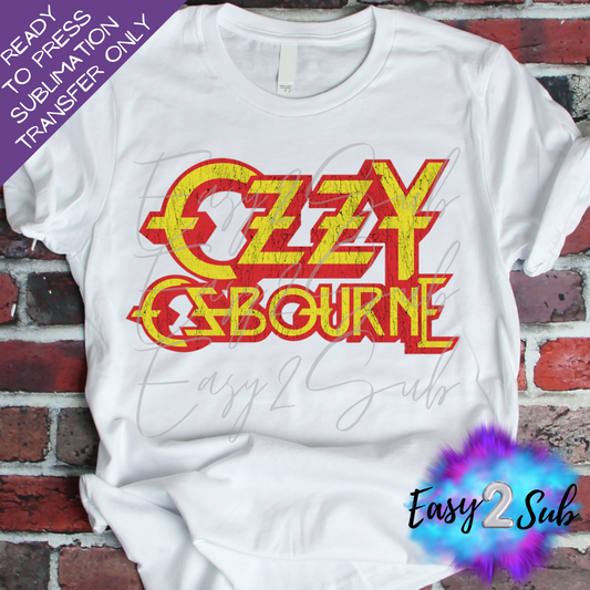 Ozzy Ozbourne Sublimation Transfer Print, Ready To Press Sublimation Transfer, Image transfer, T-Shirt Transfer Sheet