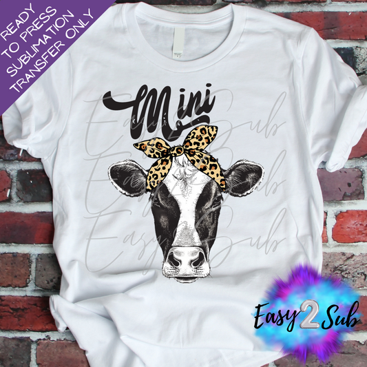 Mini Cow Sublimation Transfer Print, Ready To Press Sublimation Transfer, Image transfer, T-Shirt Transfer Sheet