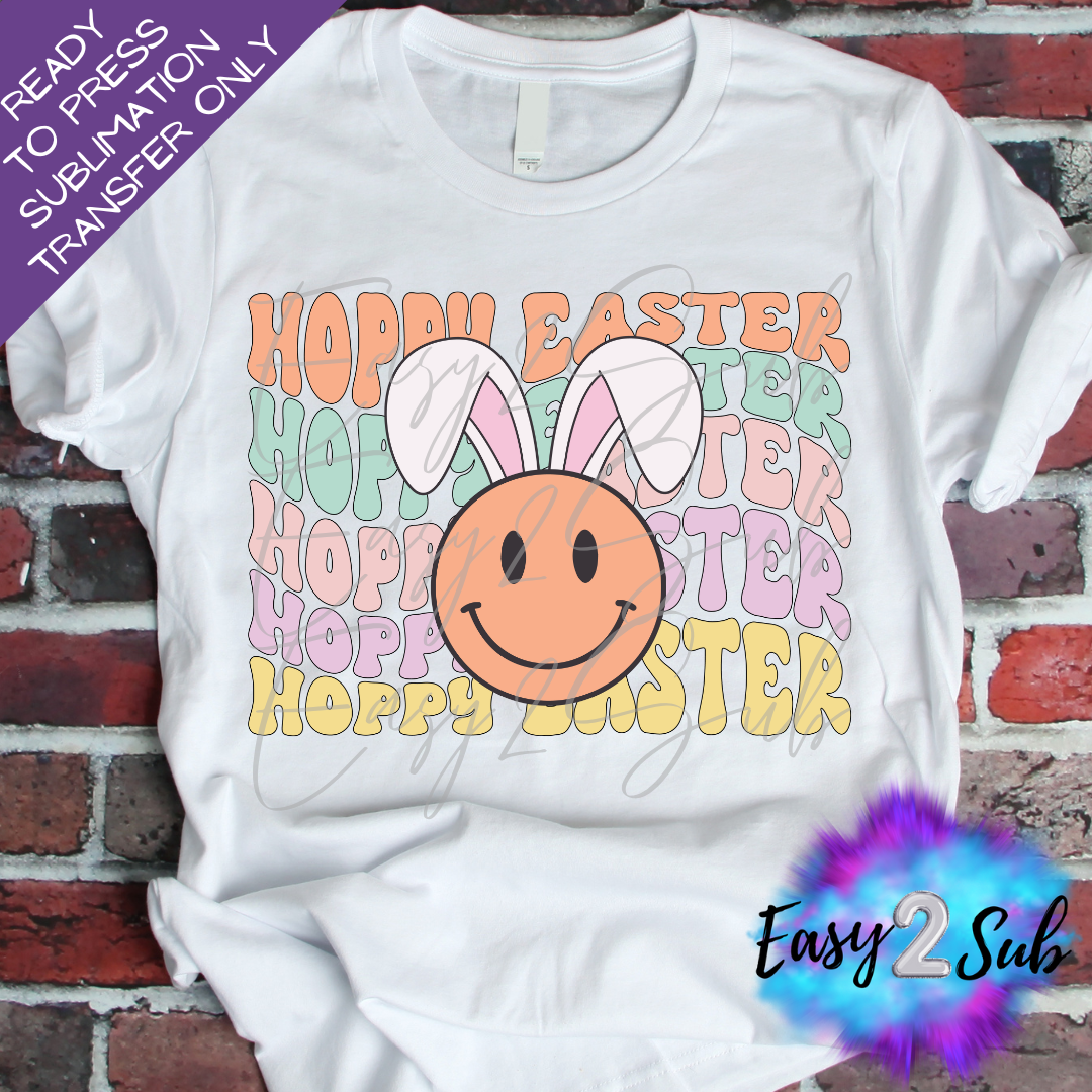 Happy Easter 2 Sublimation Transfer Print, Ready To Press Sublimation Transfer, Image transfer, T-Shirt Transfer Sheet