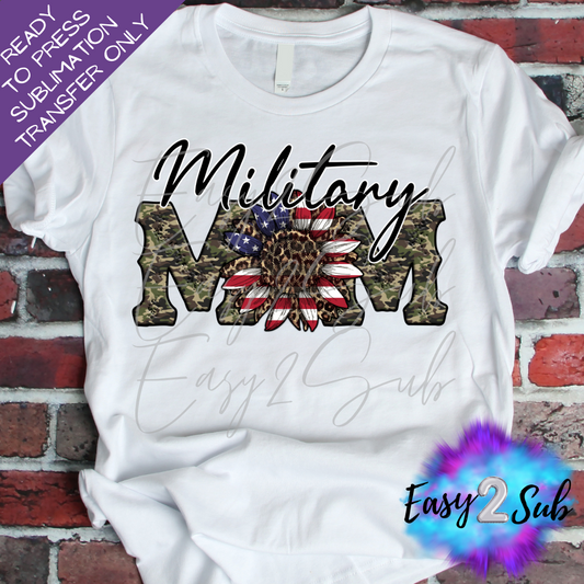 Military Mom Sublimation Transfer Print, Ready To Press Sublimation Transfer, Image transfer, T-Shirt Transfer Sheet